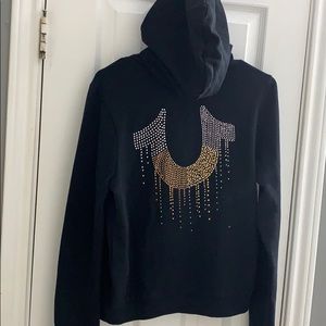 True Religion brand cute new zip up hoodie.